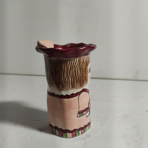 Vintage Bella Casa Marilyn Vase Susan Paley Ganz Ceramic Pink Heart - Picture 5 of 10